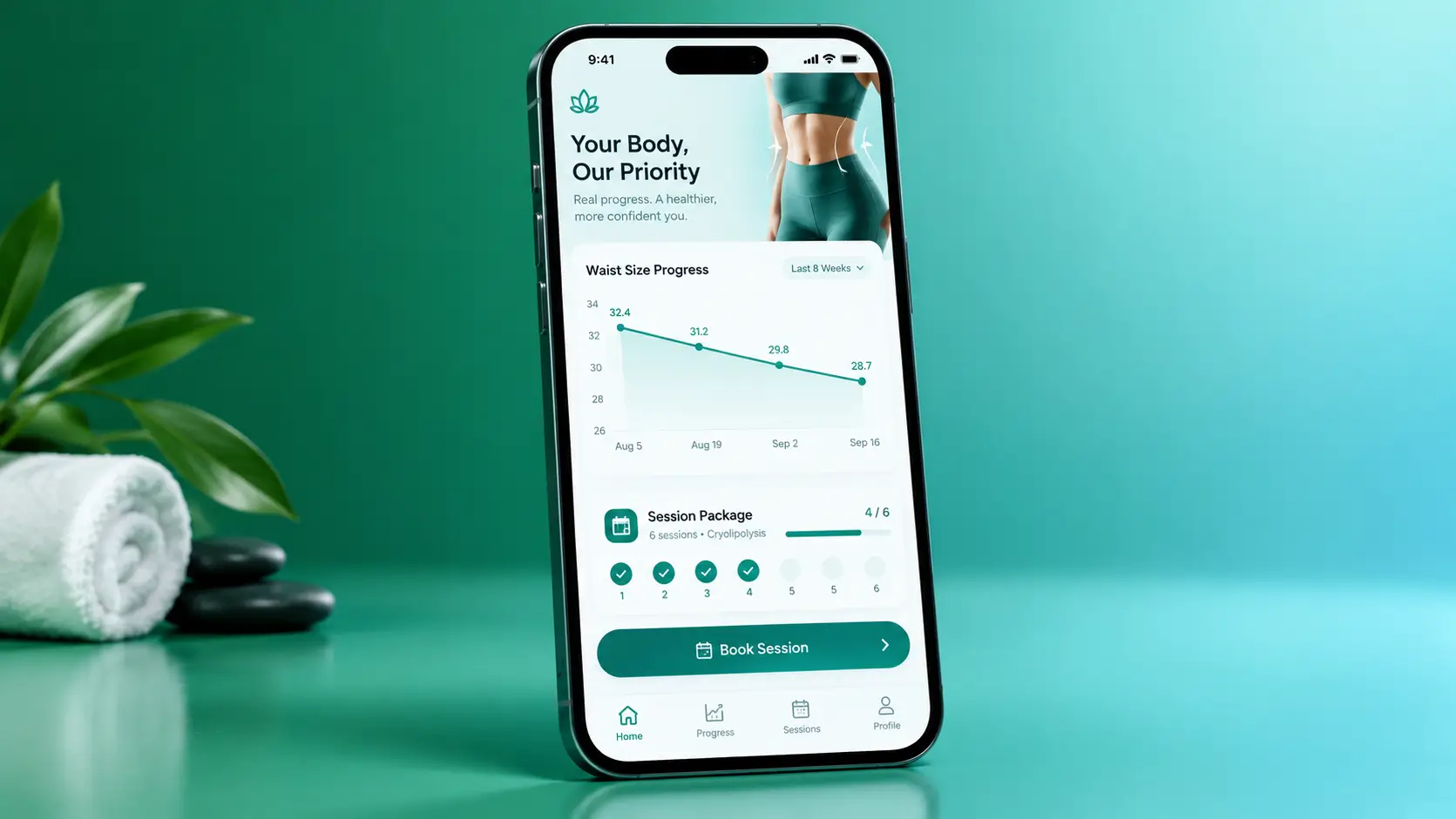 اپلیکیشن مدیریت کلینیک لاغری و فرمدهی بدن غیرجراحی