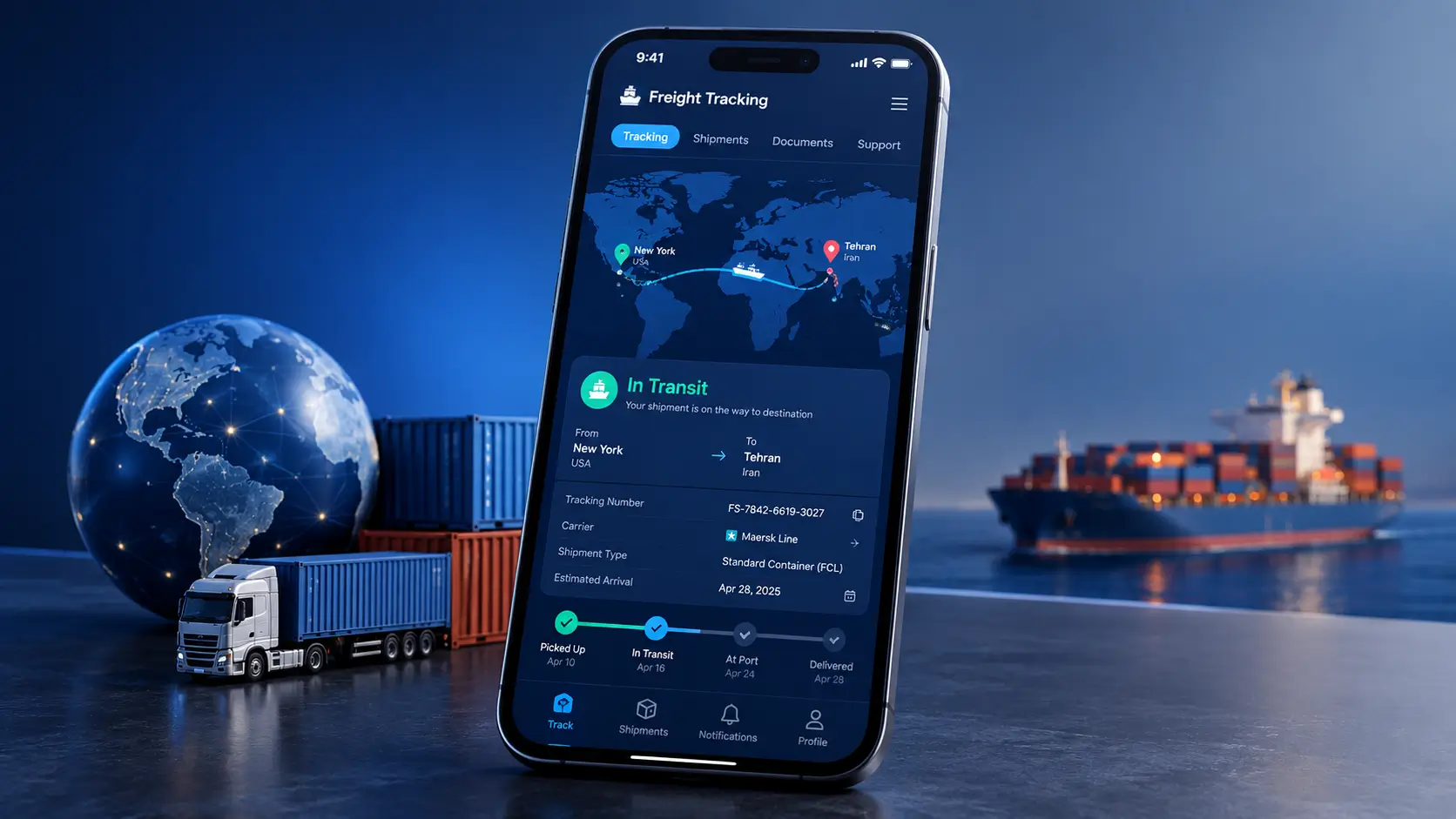 اپلیکیشن مدیریت محموله بینالمللی و ترخیص کالا از گمرک