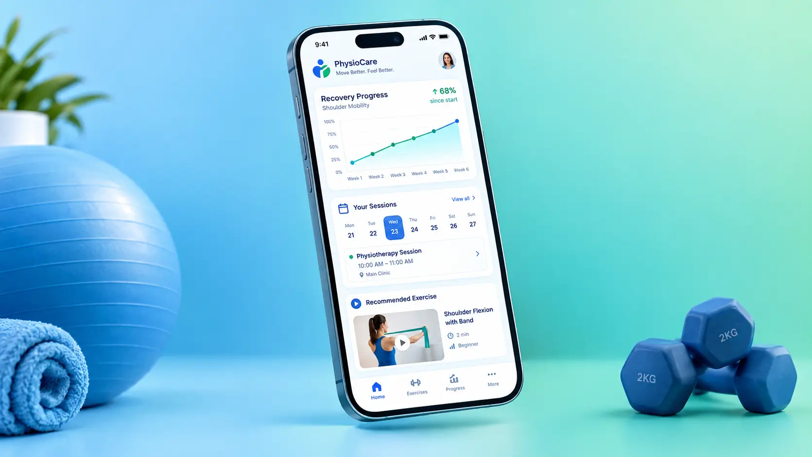 اپلیکیشن مدیریت کلینیک فیزیوتراپی و پرونده روند درمان بیمار