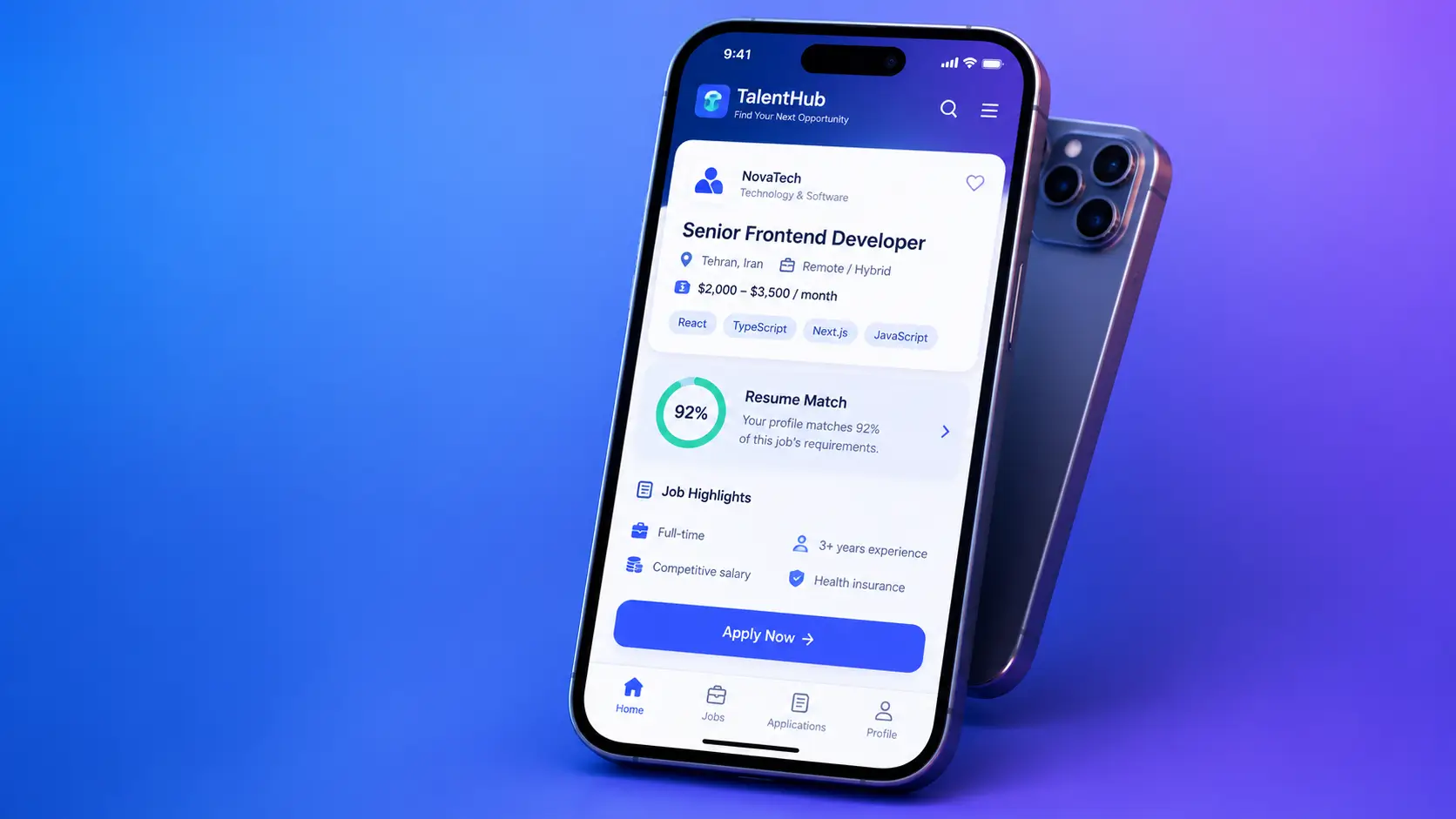 اپلیکیشن مدیریت موسسه کاریابی و فرآیند استخدام